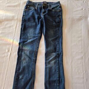 Girls Size 10 Lee 5 Pocket Blue Denim Baby Boot Cut Jeans